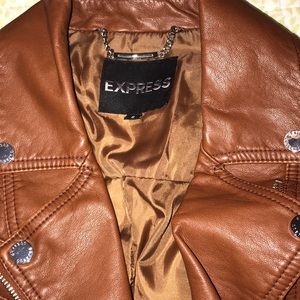 express leather vest